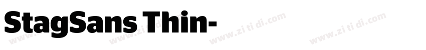 StagSans Thin字体转换
